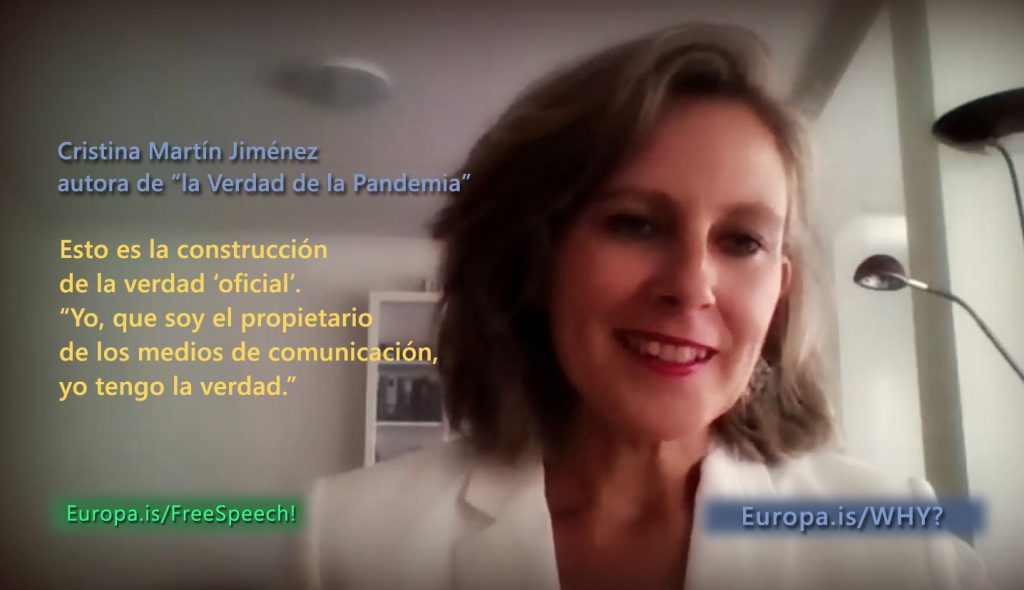 Entrevista revelador a Cristina Martín (investigadora y periodista) sobre la falsa pandemia.