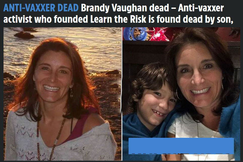 Misteriosa morte del sostenitore della sicurezza dei vaccini Brandy Vaughan